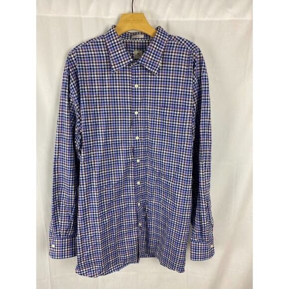 Peter Millar Other - Peter Millar‎ Plaid Long Sleeve Button Down Shirt Men's XXL.
